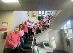 Shanly Homes Southern wearing it pink
