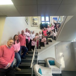 Shanly Homes Southern wearing it pink