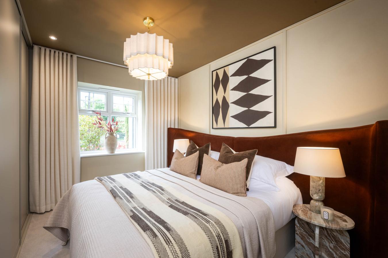 Show home bedroom at Charter Place