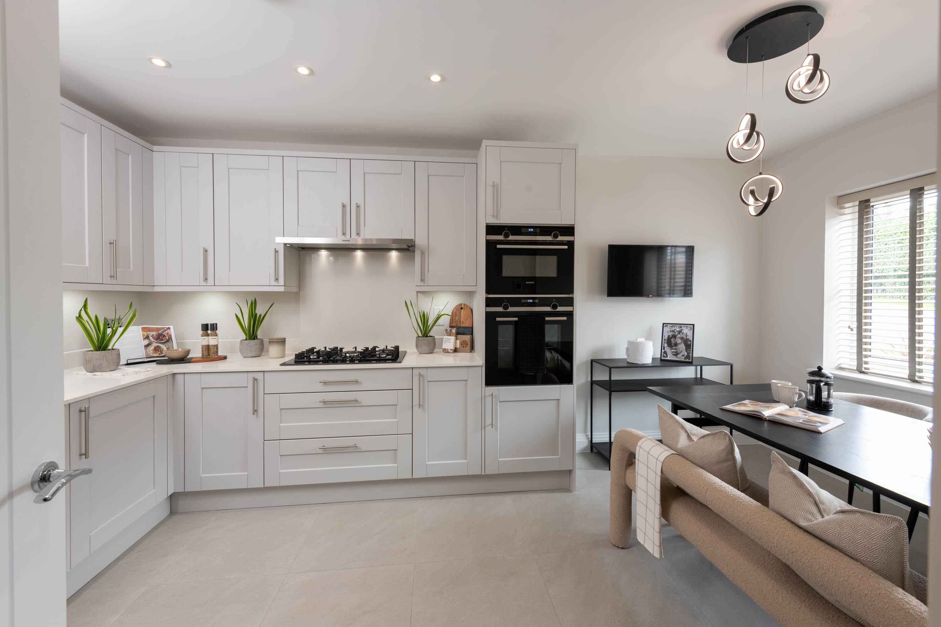kitchen and dining room MG show home
