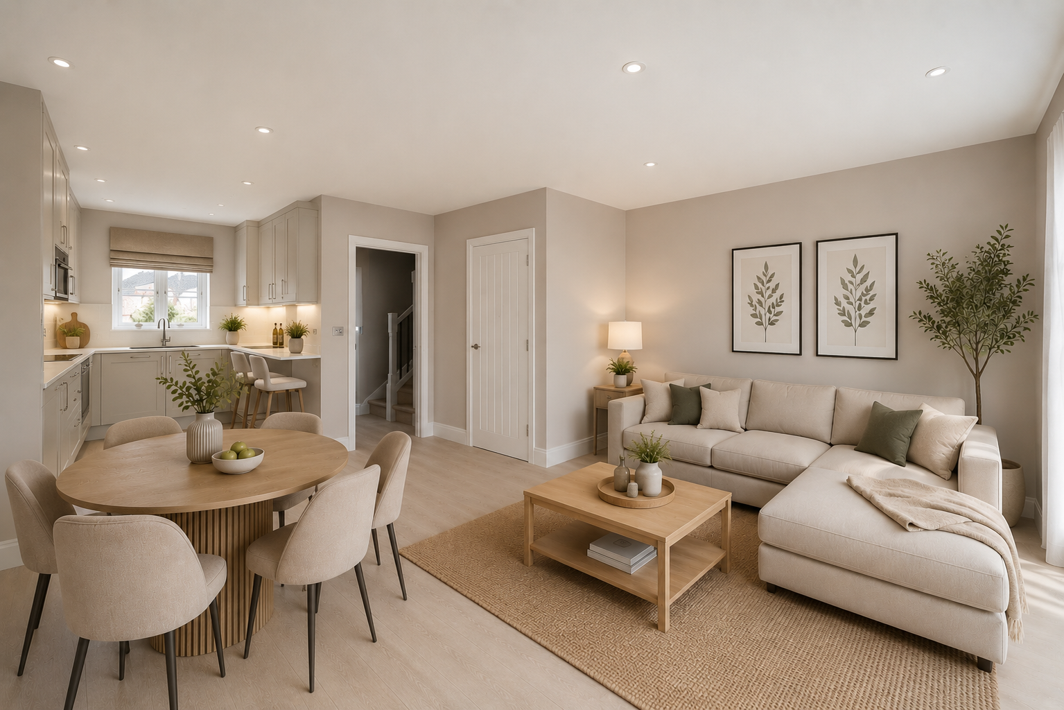 Home 75 De Havilland Place lounge digitally dressed image