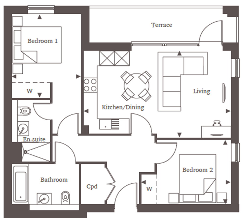Plot 10 Willowside House | Oaklands Park | Shanly Homes