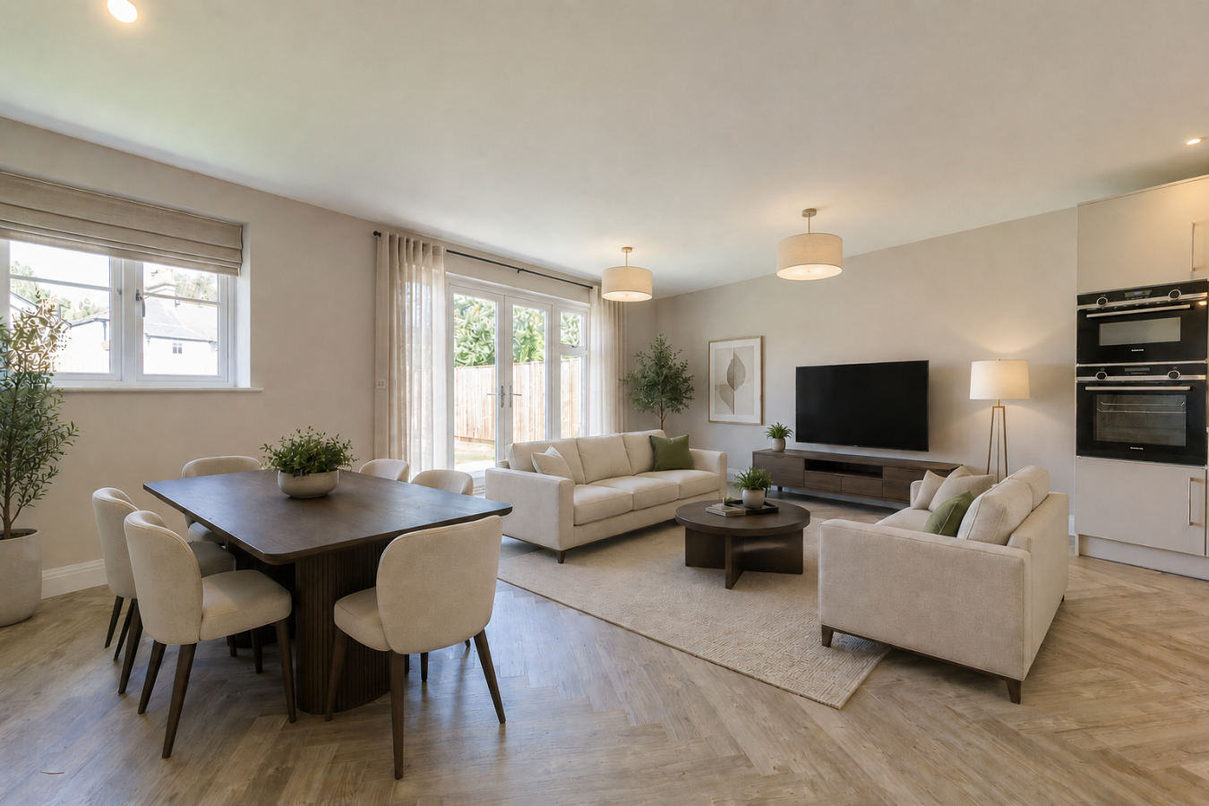 Home 32 at Moorfield Mews digitally dressed lounge