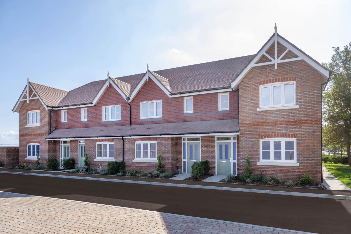 Homes 54-57 at De Havilland Place, White Waltham from Shanly Homes